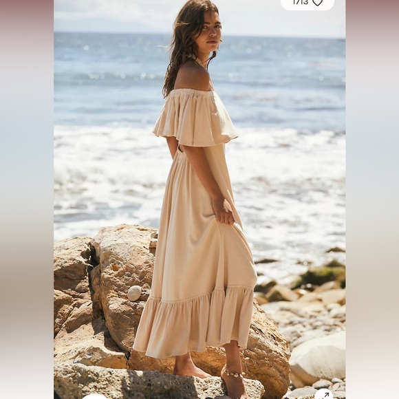 🔥last oneNWT  Free People Lynne Mixi Dress in Bleached Sand. - Picture 2 of 4